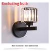 Modern Square And Circular Crystal Wall Lamps For Living Room And Bedroom Decor