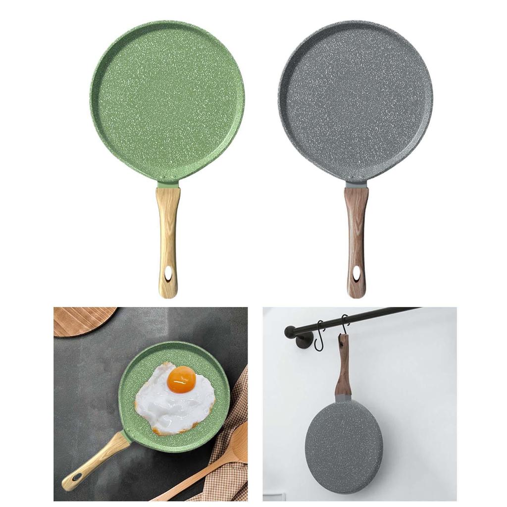 Nonstick Crepe Pan Dosa Pan Tortilla Maker Round Flat Pan Flat Skillet Griddle