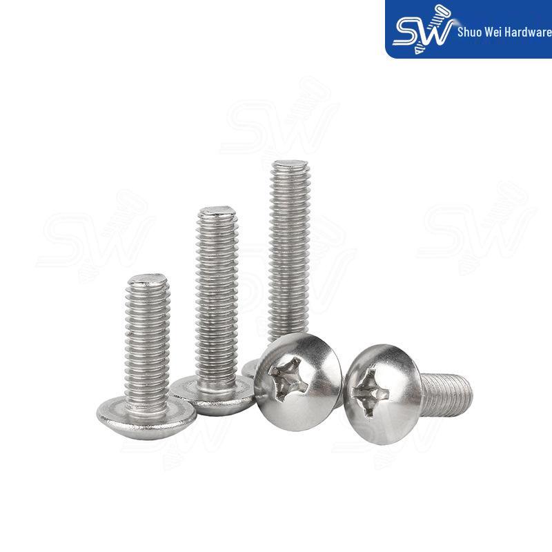 304 Stainless Steel Phillips Flat Head Screws - Large and Mushroom Style