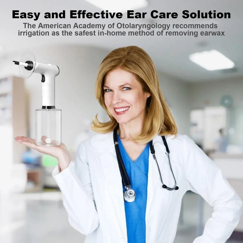 Electric Ear Wax Removal Kit with Soft Spray Safe and Effective Ear Cleaner with 4 Pressure Settings for Earwax Irrigation Tool