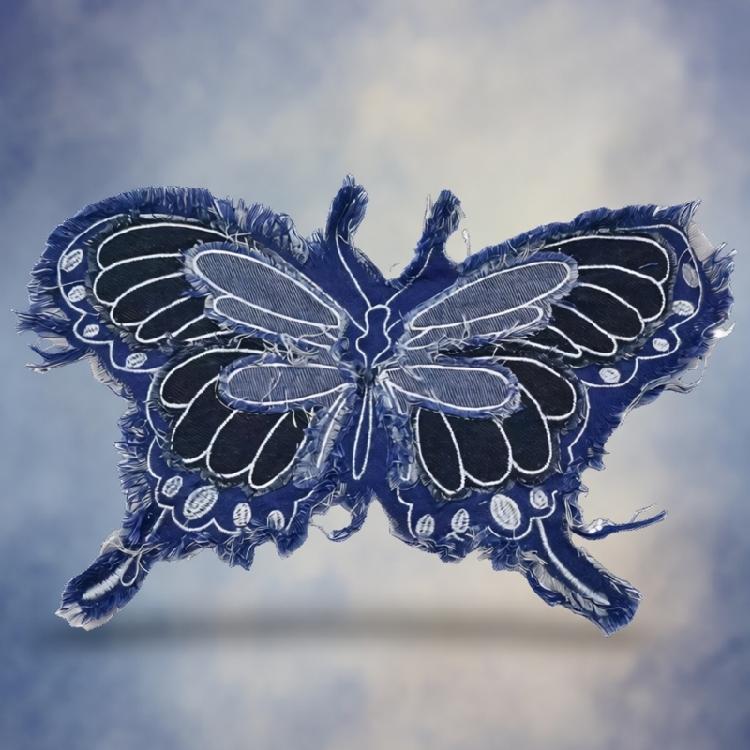 Multipurpose Wash Resistant Butterfly Applique For Sewing Onto Jackets And Home Textiles