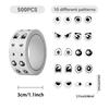 500-Piece Set of Wiggly-Eyed Smiley Stickers Suitable for Mobile Phones, Notebooks, Luggage and Water Bottles Doodle Decoration