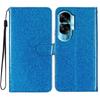 For Honor 90 Lite 5G/X50i 5G Case Stand Glittery PU Leather Protective Phone Cover with Wallet
