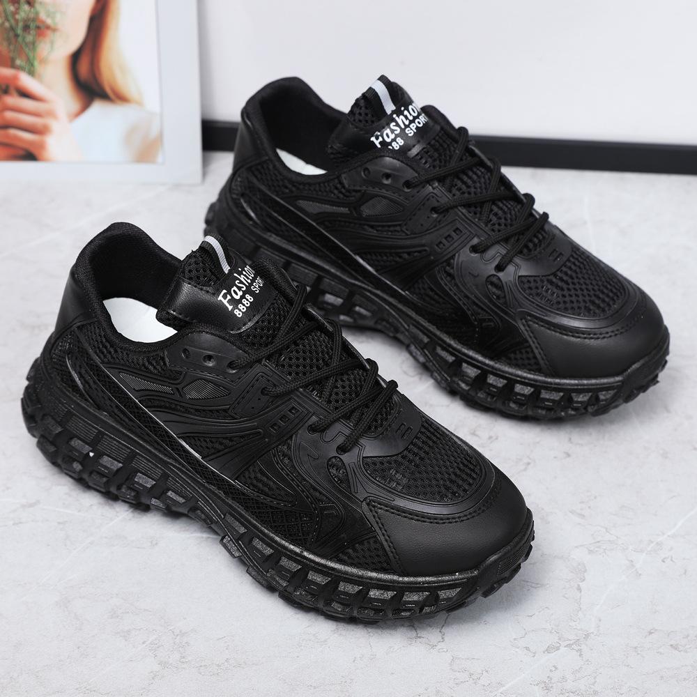 

Внешняя торговля четыре сезона женская обувь 2025 новая спортивная и повседневная обувь дышащая папина женская обувь модная универсальная трудовая страховка модная обувь 36 чёрный