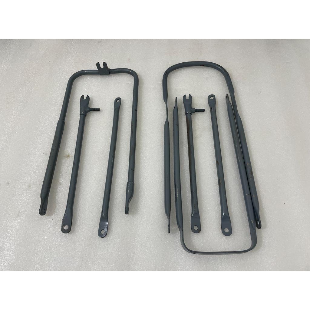 BSA M20 M21 M33 Raw Steel Front & Rear Mudguard Stay Kit |Fit For