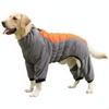 Dog Winter Coat, Fleece Lined, Large Dogs, Warm, Breathable XL Sunset Orange