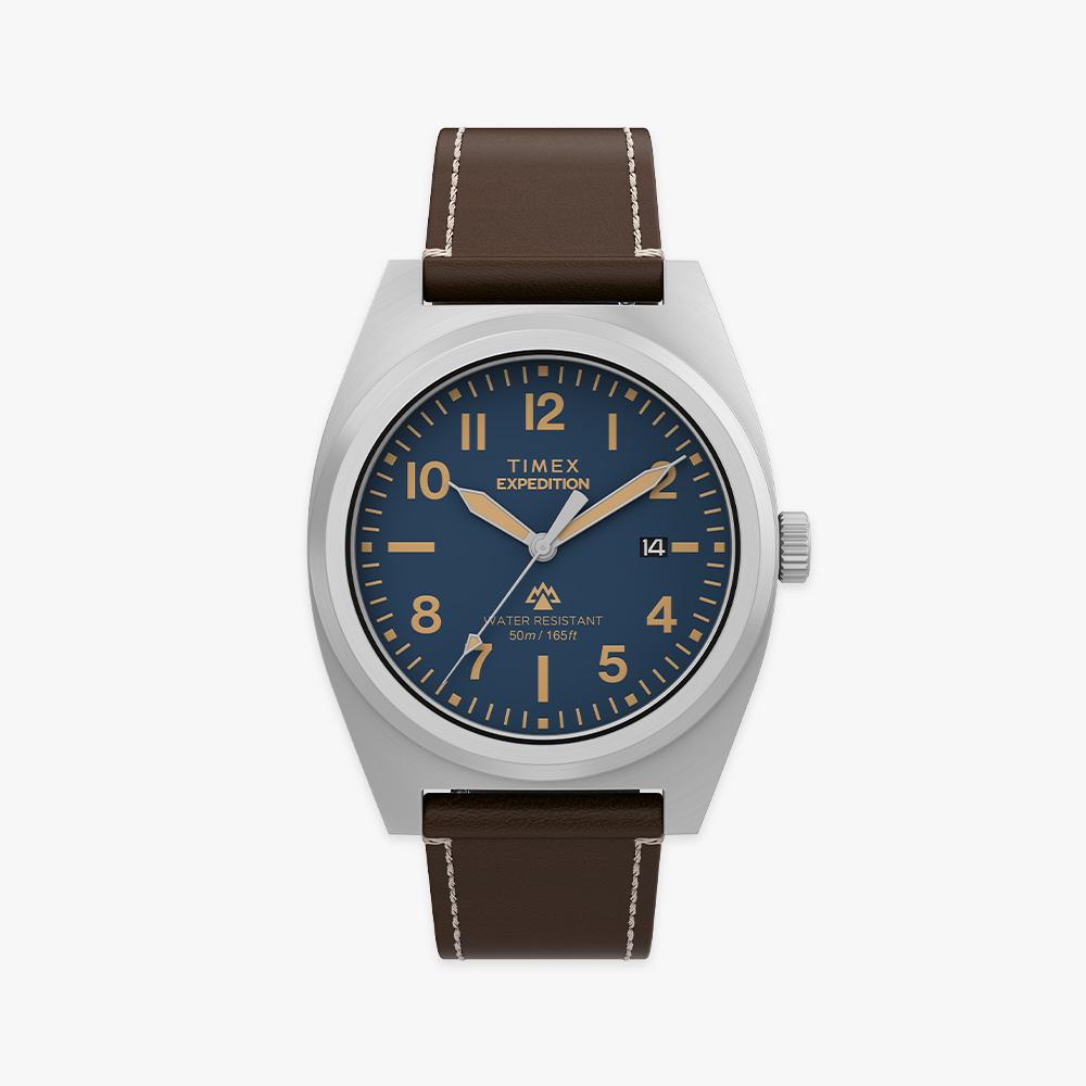 [Timex] Expedition Capstone Brown Leather Watch 39mm TW2Y30600