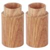 10Pcs Wooden Essential Oil Cylinder Box Storage Bottle Container Travelling Carrier Case2.9cm Outer Diameter
