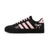 adidas Täglich 4.0 Schwarz Rosa Schleife Rutschfest, Abriebfest, Höhensteigernd Niedrig geschnittene Skateboard-Schuhe KH8004(Team138-)