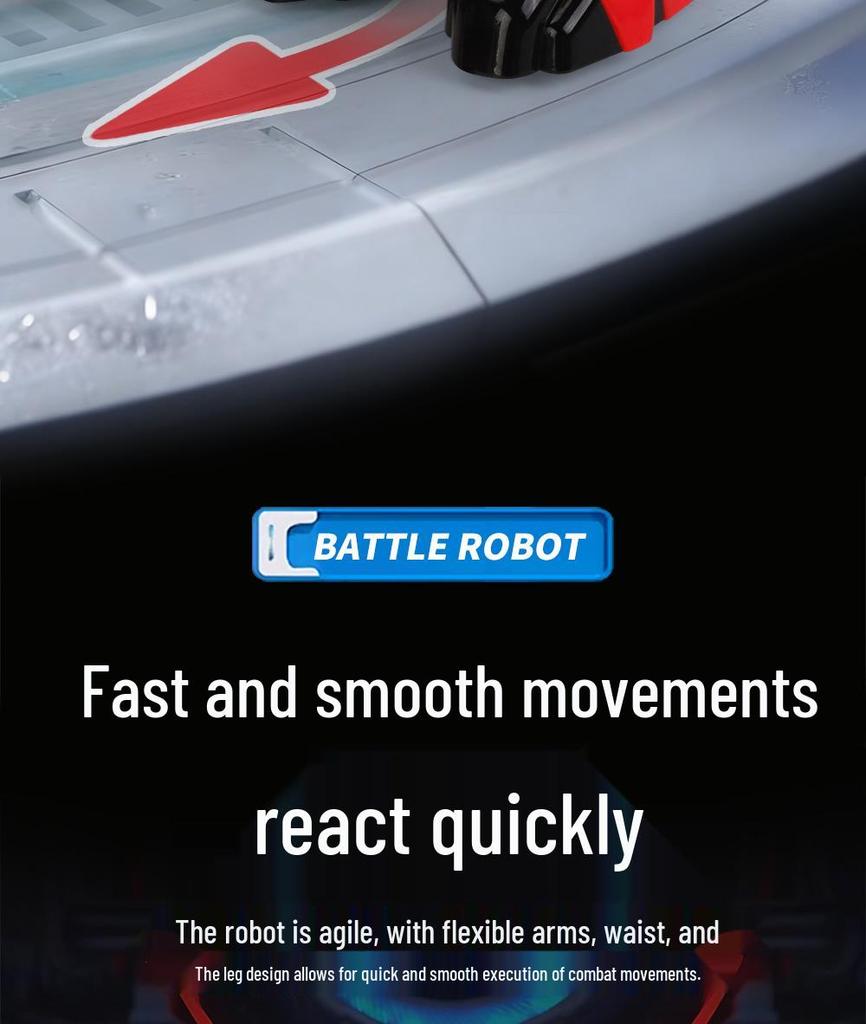 Cross-Border 2.4G Large Boxing Battle Remote Control Robot - Dual Player Kids' Fighting Toy for Parent-Child Interaction