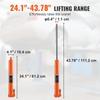 Hydraulic Long Ram Jack, 4 Ton Engine Hoist Cylinder with Single Piston Pump And Flat Base, Hydraulic Ram Cylinder for Engine Lift Hoists, Hydraulic