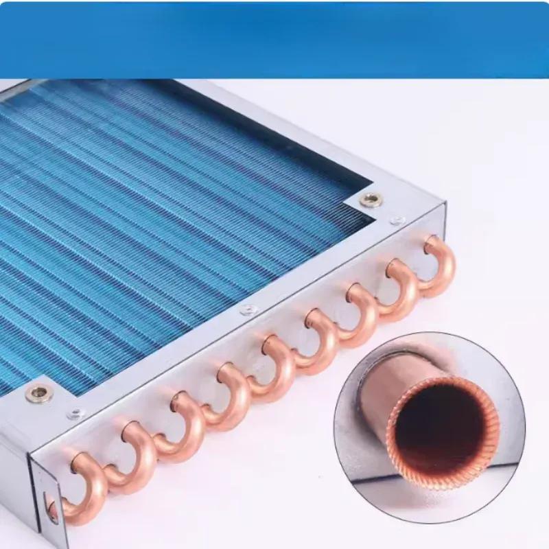 1PCS Refrigerator Freezer Aluminum Fin and Copper Tube Heat Exchanger with Fan Small Shell Condenser Radiator Fan
