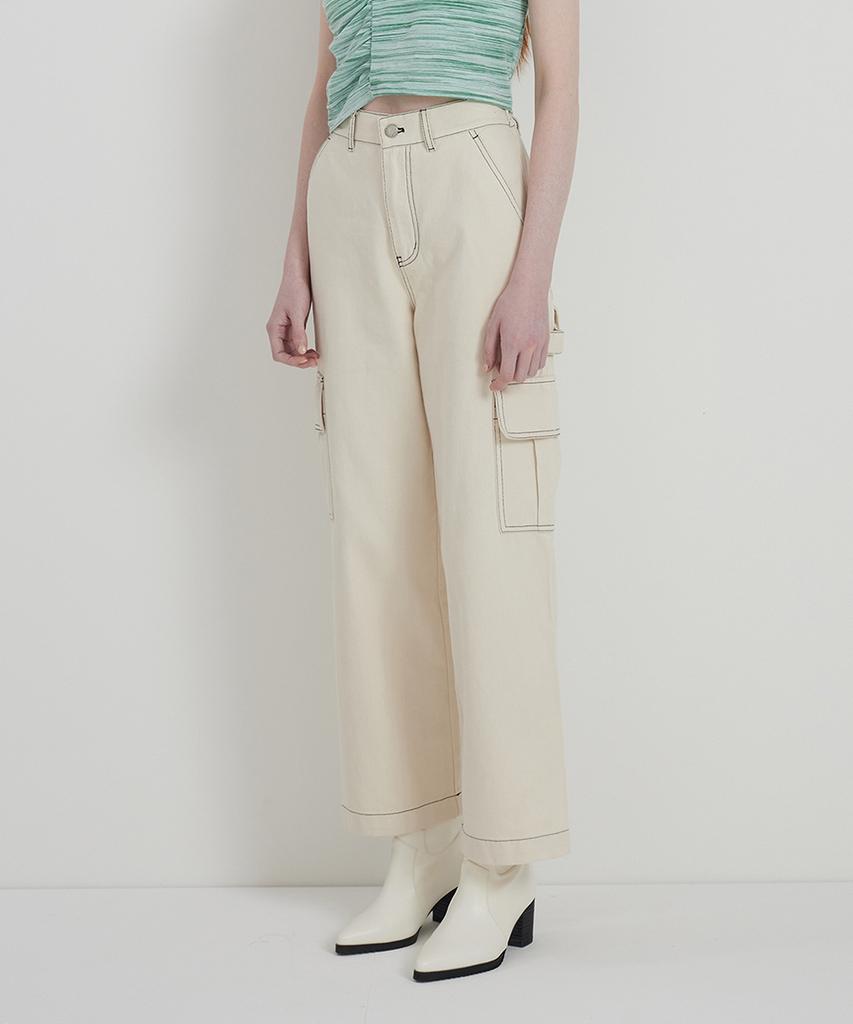 ANDTHEOTHER Ivory Cargo Pants