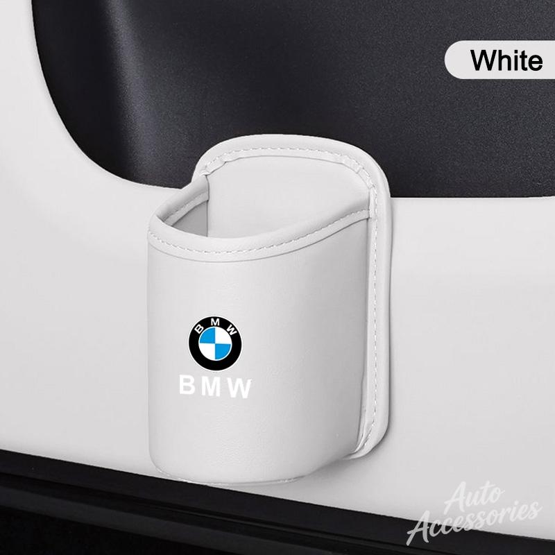 Car Door Water Cup Box Back Seat Drink Rack Storage Leather Accessories For BMW M1 M3 M4 M5 M6 E90 X1 X2 X3 X4 X5 X6 X7 G30 G20