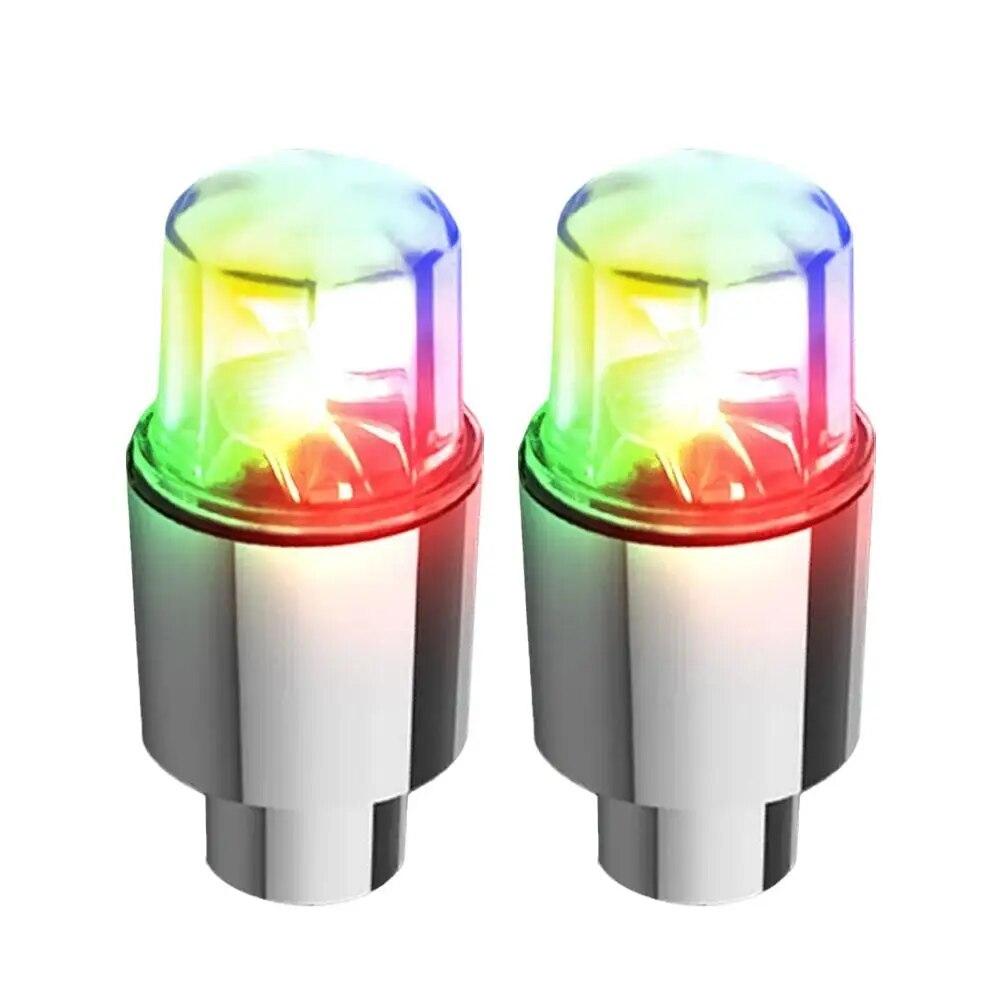 

LED Colorful Car Tire Valve Cap Car Motorcycle Cycling Wheel Lantern Tire Tyre Air Valve Stem Light Cap Auto Tyre Accessory 4pcs
