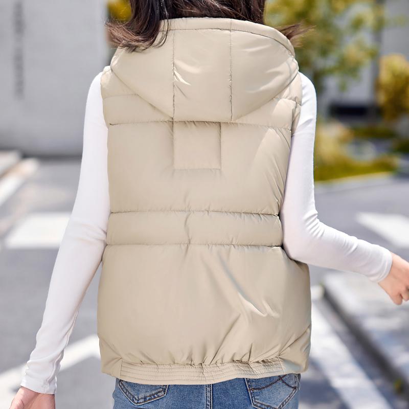 Winter Sleeveless Parka Woman Outerwears Fashion Thick Warm Women's Jackets