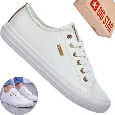 BIG star RR274748 Damen-Sneaker weiße Freizeit-Sneaker