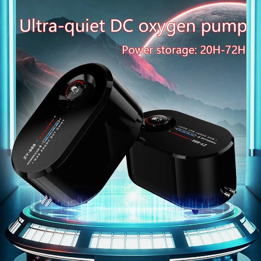 Ultra-quiet 2.2W-4W USB oxygenation pump fish air pump car lithium battery storage 20-70H household outdoor air pump fish tank