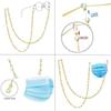 Fashion Metal Glasses Chain Anti-loss Hanging Neck Eyeglass Holder Anti Drop Nonslip Eyeglasses Strap Women Men