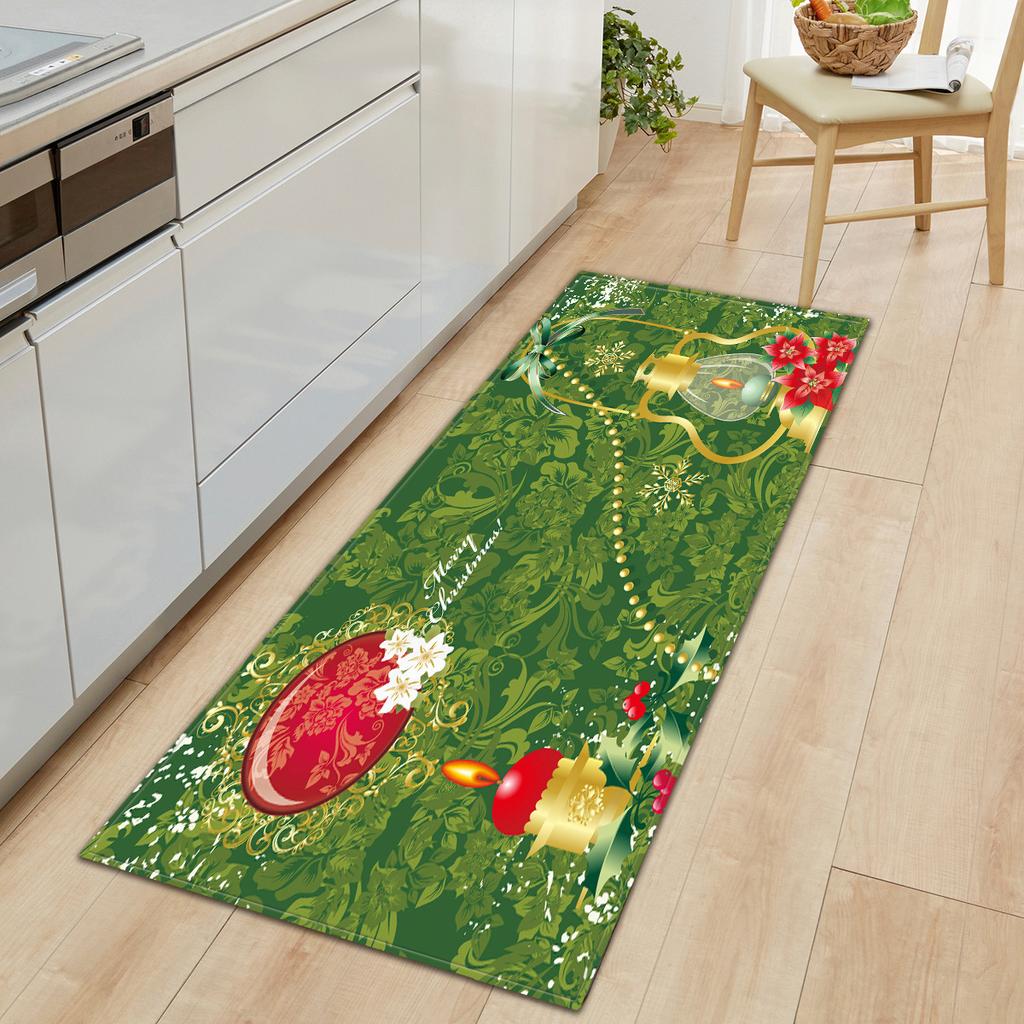Christmas Kitchen Sand Carpet Doormat Long Floor Mat