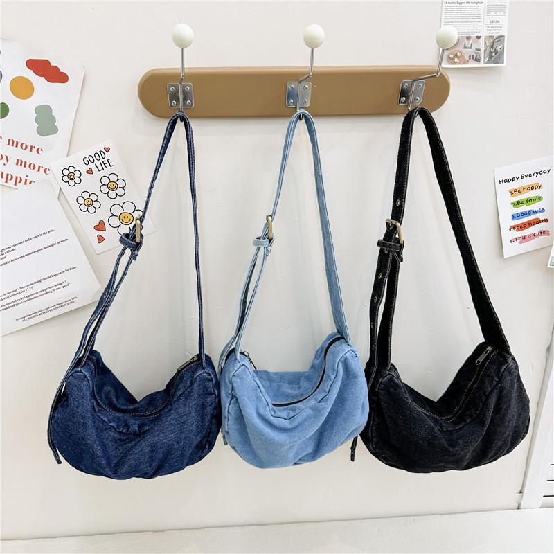Kids Kids Denim Shoulder Bag With Breathable Material For Daily School Use