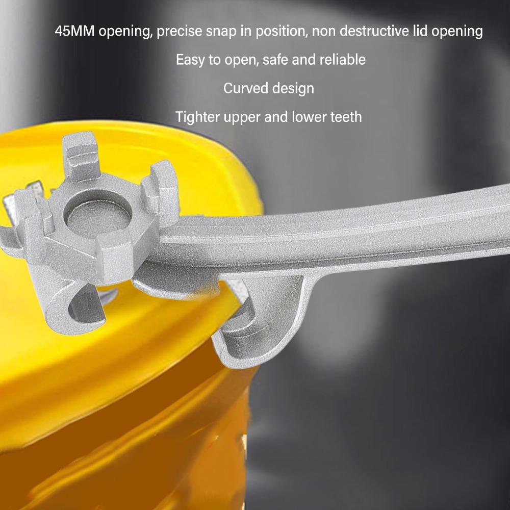 2PCS Aluminum Alloy Bucket Opener Tool 3-in-1 Lid Remover Tool Pail Opener Tool  Industrial