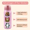 55pcs Suitcase Stickers Waterproof Stickers Scooter Computer Tablet Cartoon Decoration