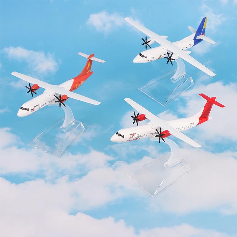 1Pc 16Cm Fk50 Atr Plane Airplane Model Aircraft Model Diecast Metal 1/400 Scale Planes Alloy Airplane Model Collection Gift Toy