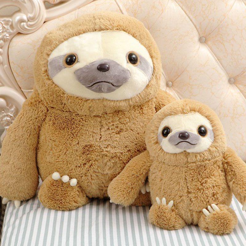 Adorable New Cute Giant Sloth Stuffed Plush Animal Doll Soft Toy Cushion Gift For All Ages