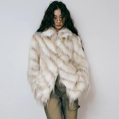 Women's Fur Coat Imitation Fox Fur Coat Autumn And Winter Thick Loose Top