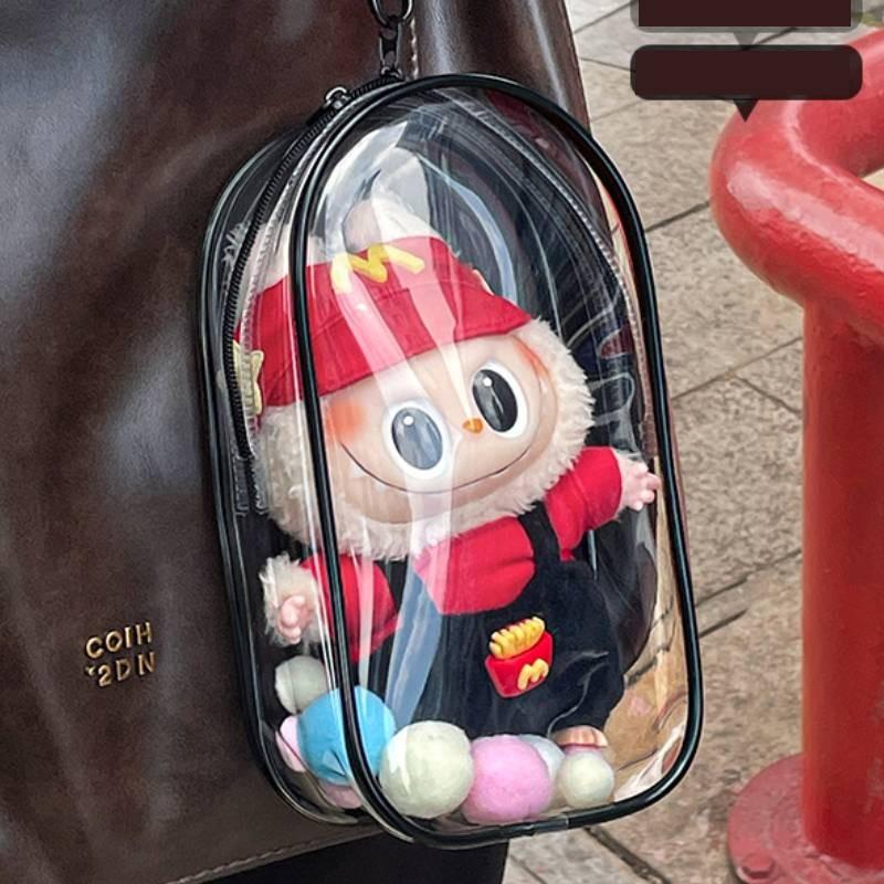 Pvc Storage Clear Bag With Keychain For Bag Decor And Show Desktop
