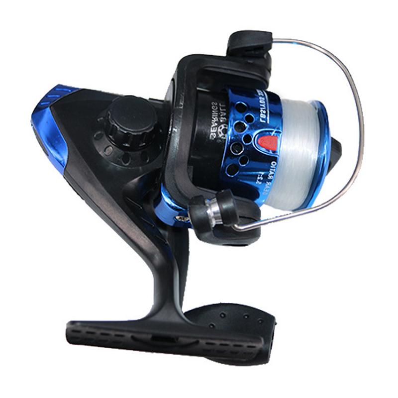 Spinning Fishing Reels 5.2:1 Wheel Plastics Ice Fishing Reel for Lure with Line Vessel Bait Casting Flying Fishing Trolling 260319