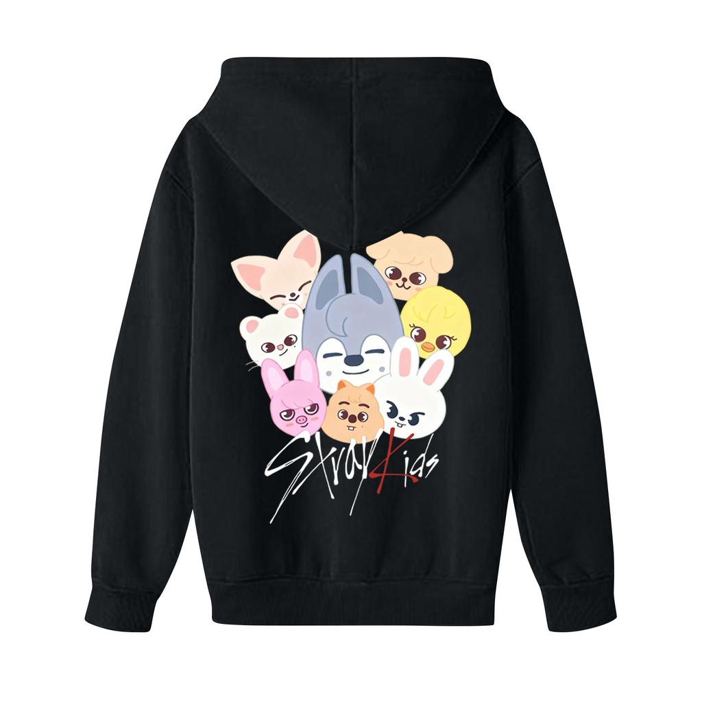 Kinder Langarm Lockerer Pullover Buchstabenaufdruck Kordelzug Kapuzen-Sweatshirt