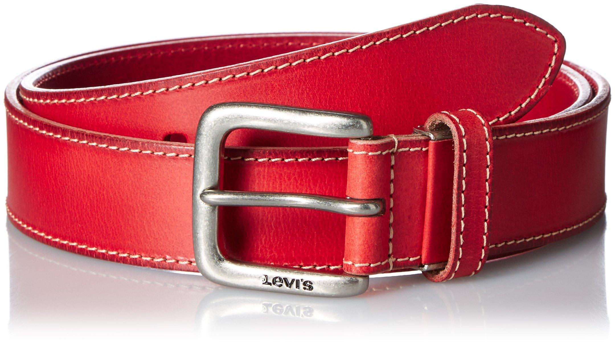 

Levi s Men s Stitch Belt 15116604 0047 Red M Made in Vietnam красный