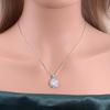 Precious Light luxury gemstone Natural opal October Birthstone Ring Earrings Necklace Set 925 silver fine jewelry gift for women