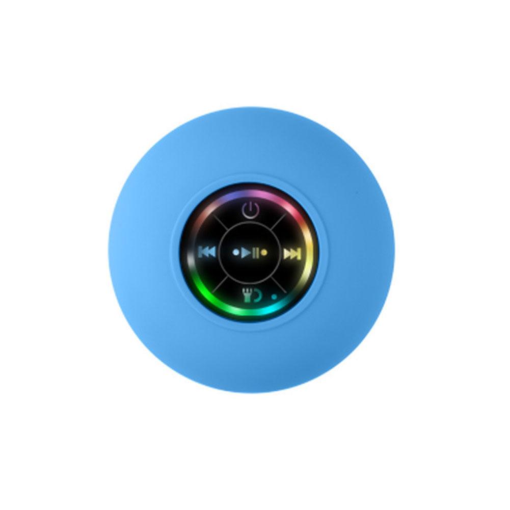 Portable Wireless Bluetooth Speaker LED IPX4 Waterproof Loudspeaker Outdoor Bathroom Large Suction Cup Mini Stereo Sound Box