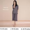 Women's Summer Short-Sleeve Modal Cotton Pajama Set with Chest Pad