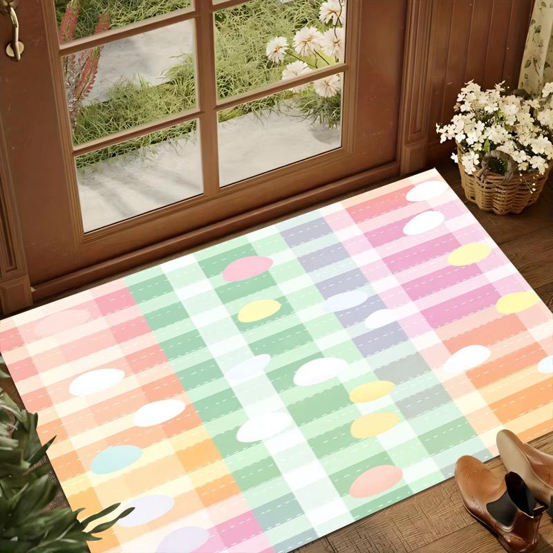 Popular Colorful Checkered Rugs Playful Mats Non Slip Soft Carpets Must Haves for Nurseries & Bright Decor Fans Home Decoration