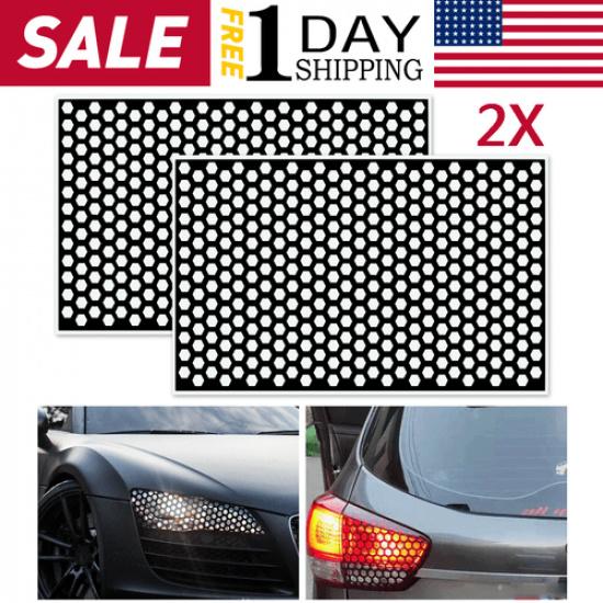 Задний фонарь автомобиля Защитная крышка Сотовая наклейка Декор-наклейка на задний фонарь 48*30 см