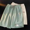Summer Ice Silk Shorts Men's Loose Salt Casual Wide-leg Pants Ins Trend Straight Five-point Pants