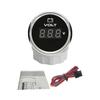 RHAXEL 2" 12V DC Voltmeter Volt Gauge 8-16V 16-32V 18-32V 9-32V with 8 Backlights for Car Boat Motor RV Truck