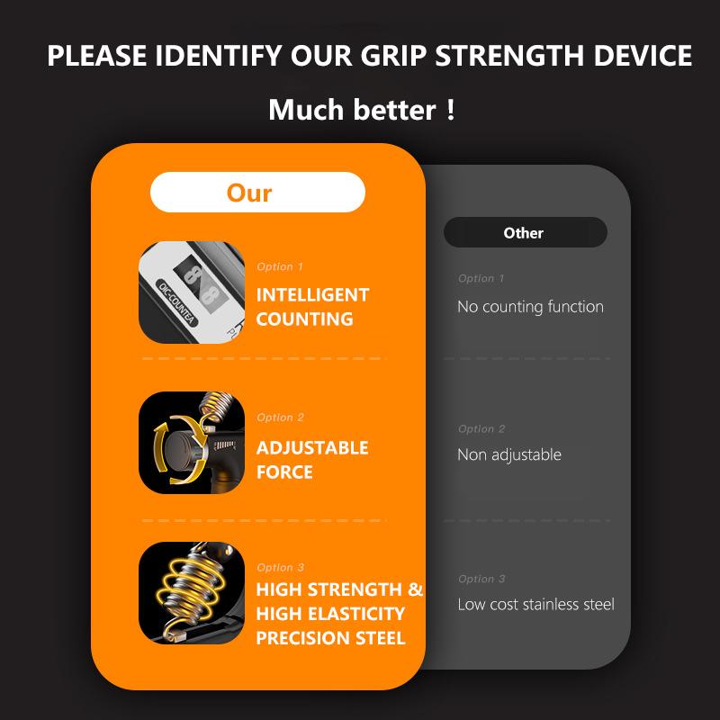 Adjustable Resistance Counting Hand Grip Strengthener  Hand Strength Punching Power for Boxing Recovery Martial Arts Training