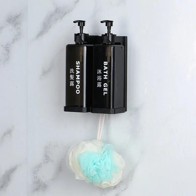 Szampon hotelowy i żel pod prysznic w oddzielnych butelkach, montowane na ścianie, bez dziurkowania, pudełka z płynem do dezynfekcji rąk, montowane na ścianie, ręczne dozowniki mydła