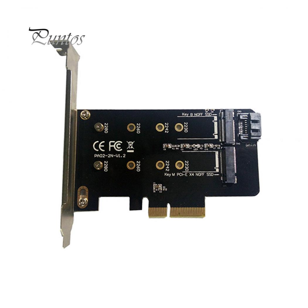 

M.2 NGFF SSD to PCI-E Adapter Card Hard Disk Converter Module Board Connector