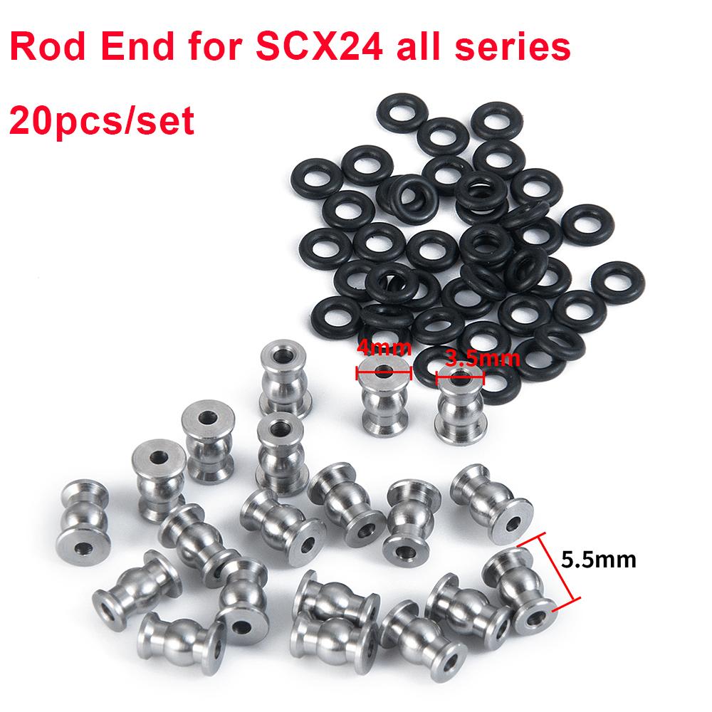 

AXSPEED Набір алюмінієвих шасі, тяг підвіски, наконечників тяг для Axial SCX24 1/24 RC мікро гусеничного автомобіля, запчастини для апгрейду