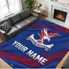 Crystal Velvet Rug Custom Name Text, Soft Non Slip Floor Mat Home DecorCrystal Palace