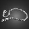 Men'S Woven Love Bracelet, Platinum-Plated, Cold Wind Men'S Simple New Jewelry Tornado