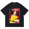 230 Gsm 100% Cotton One Punch Man V7 Saitama Print Unisex Heavy Cotton T Shirt