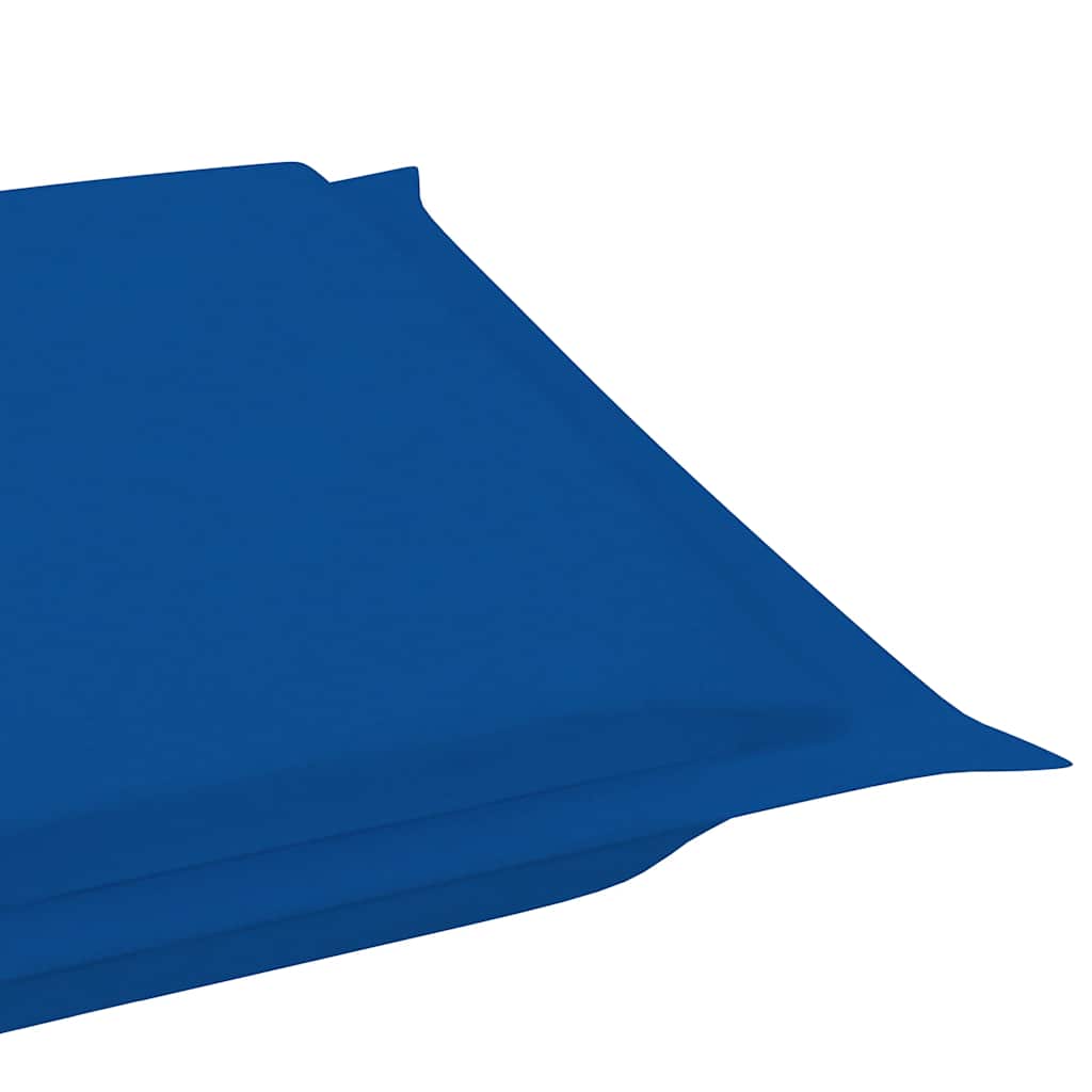 Folding Sun Lounger with Cushion Solid Acacia Wood
