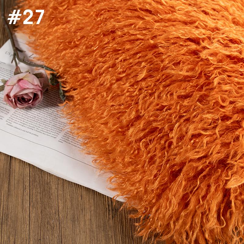 50*170cm High-grade 6cm Long Hair Cashmere Fabric Lamb Curly Imitation Tan Sheep Wool Plush Fabric DIY Clothing Dolls Cosplay